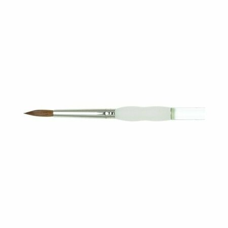 ROYAL BRUSH Soft Grip Synthetic Sable Short Handle Round 3/0 RYSG125030